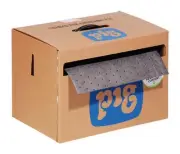 Pig Mat141 Sorbents, 9 Gal, 15 In X 150 Ft, Universal, Gray, Polypropylene