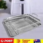 Stainless Steel Frying Colander Square Blanching Basket for Household Kitchen