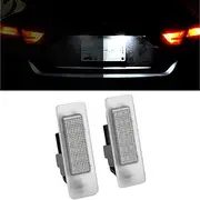 Kakulkomen Pack of 2 LED Number Plate Lights Compatible with Re=Nault Megane 4 Scenic IV Twingo Kangoo Koleos MK2 Clio IV V Logan Sandero Dacia Duster