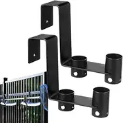 Pool Equipment Hooks - Heavy Duty Metal Fence Hangers,Outdoor Accessory for Beach Wall Deck Sports Swimming Garden Clothes