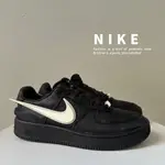 [二手] AMBUSH X NIKE AIR FORCE 1 LOW黑色白勾 黑白 低筒 時尚休閒鞋 US10.5 裸鞋