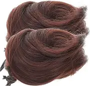 BATHVEVE 2Pcs High Temperature Chignon Hairpieces for Women Soft and Natural Bun Extensions for Weddings Dance Performances and Everyday Wear