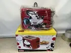Disney Mickey Mouse 2 Slice Toaster Maker Makes Mickey Toast & Bagels New In Box