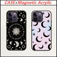 在飛比找蝦皮購物優惠-Casetify【復古太陽神月亮】亞克力磁性 iPhone 