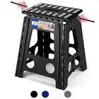 Folding Step Stool Foldable 16 Inch Stool 400 lbs CapacityPlastic Stools for ...