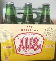 Ale-8-One:The Original Soft Drink (6 pack glass bottles) shipped from Kentucky
