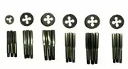 BSW LEFT HAND THREAD TAP AND DIE SET 3/16,1/4,5/16,3/8,7/16,1/2 ENGLISH THREAD