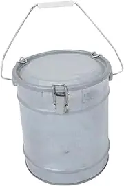 Obuyke Soil Storage Containers Metal Sample Boxes Lids Portable Round Sample Bucket for Lab