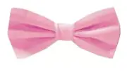 Boy's Wedding Pink Solid Satin Pre-Tied Bowtie for Schools - Weddings- NWT