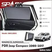 SP MAGNETIC CAR WINDOW SUN SHADE BLIND MESH REAR DOOR FOR JEEP COMPASS 2008-2017