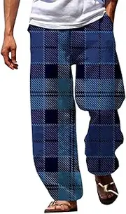 [Generic] Casual Track Pants Pants Beach Pants Drawstring Elastic Waist 3D Print Stripe Graphic Prints Geometry Comfort Casual Daily Holiday Streetwear Foam House