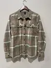 Patagonia Organic Cotton Midweight Fjord Flannel Sz L Comstock Garden Green $99