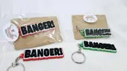 Pickleball key ring, "BANGER!", Bag tag, key holder, Paddle bag bling