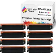 2 Sets BCMY Compatible Toner Cartridge Replacement for HP 201X CF400X CF401X CF403X CF402X (2,800/2,300 (B/CMY) pages) for HP Color LaserJet Pro MFP M252 M252dw M252n M274n M277 M277dw M277n