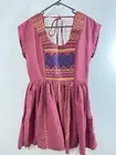 Angel Biba BNWT Sz 12 maroon babydoll dress peasant boho fairy hippie