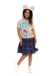 Disney Girls Dress w/ Hood Size 7/8 NWT Alice Pooh Minnie Sully