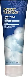 Desert Essence Fragrance Free Shampoo - Pure - 8 Fl Ounce - Pack of 2 - Unscented - Gloss & Shine - Strengthens Hair - Soft & Revitalized - Green Tea - Vitamins & Minerals - Jojoba Oil