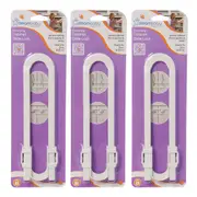 3x Dreambaby Child/Toddler Protection/Safety Extra Long Cabinet Glide Latch/Lock