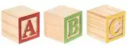 Wood Letter ABC Building Blocks Craft Projects Stack Learning Blocks