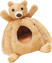 Toddmomy Sturdy Hamster Cage Pet Comfort Bed Warm Nest for Chinchilla Delicate Hamster Hut
