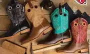 Quincy Square Toe 100% Leather Western Boots -- Double Leather Souls