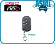 DSC Power-G alarm Wireless 4-Button Keyfob Remote Control, 4 Button, PG4939