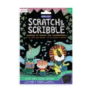 Mini Scratch & Scribble Art Kit - Safari Party (Cards)