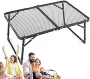 Camping Grill Table - Non-Slip Folding Camping Table - Weather-Resistant, Portable Outdoor Camp Gear for Tailgate Party Beach Picnic Hunting Camp