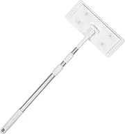 KOMBIUDA Electrostatic Dust Collector Mop Flat Head 3 Section Telescopic Rod Home Easy to Use