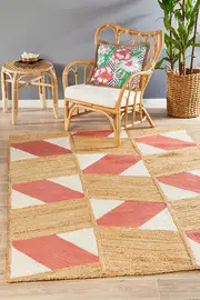 Rug Culture Coral Hand Loomed Jute Rug