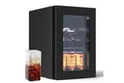 Advwin 20L Mini Bar Fridge, Portable Compact Refrigerator Cooler with Adjustable Temperature, Black