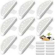LUBERDUSH 8 Pack Cat Water Fountain Filter & 10 Pack Replacement Fliter Sponges Compatible with Uahpet 67oz/2L Automatic Pet Fountain, Pack of 18