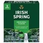 3 Pack of Irish Spring Bar Soap, Original Clean w/ Flaxseed Oil