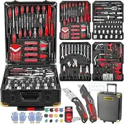 [MasterSpec] 1240pcs Tool Box Trolley Tool Set DIY Hand Tool Set w/2 Utility Knife