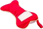 LIFKICH Delicate Xmas Sock Bone Shaped Christmas Bag Festive Decoration for Dogs Burlap Christmas Stocking for Holiday Gifting