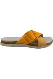 Clarks Cloudsteppers Slide Sandals Eliza April Golden Yellow
