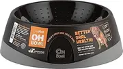 Oh Bowl The World's First Dog Bowl with a Tongue Cleaner, (OBLPBK)