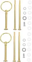Alipis 2sets Cake Stand Hardware Kit 2 Tier Cake Stand Handle Dessert Holder for Cupcakes Fruit Plates Party Serving Plate Weddings Party