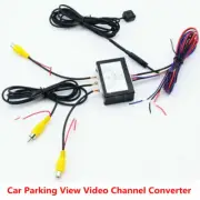 Car Parking Video Channel Converter Front Rear View Camera Video Control Box Kit
