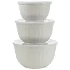 Nesting Ceramic Look Storage Bowls by Chef's Pride Set 3