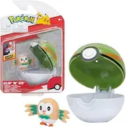 Pokémon PKW2652 Clip and Go Pokéball Building & Nest Ball, Official Pokéball with Movable 5 cm Figure