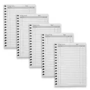5pc Spirax 701 Organiser Range Things to-Do Notebook Writing Stationery 96-Pages