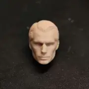 Blank 1/12 Scale Six Star 2.0 SuperMan Head Sculpt Unpainted Fit 6" ML Figure