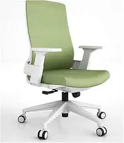 Stable Mesh Office Chair with Armrest，Removable Maximum Load 200kg Desk Chair，Curved Design Comfortable Computer Chair with Nylon Wheel Mobile