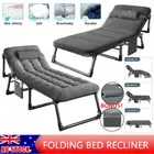 Portable Stretcher Single Foldable Folding Bed Mattress Recliner Camping Mat AU