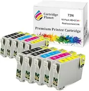 Cartridge Planet 10 Pack (4BK,2C,2M,2Y) Compatible Ink for Epson 73N T1051 T1052 T1053 T1054 for Epson Stylus C110 C79 C90 CX3900 CX4900 CX5500 CX5900 CX6900F CX7300 CX8300 CX9300F NX220 T20 T21 TX1..