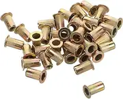 DOITOOL 100pcs Carbon Steel Rivet Nuts Kit Threaded Rivet Tool Tool for Automotive Aluminum Easy Installation