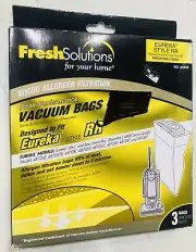 Fresh Solutions 3 Eureka Vacuum Bags Style RR Micro Allergen Filtration NEW