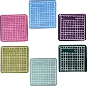 jojofuny 6Pcs Mini Cutting Mats for Crafts Engraving Art Cutting Board Self Healing DIY Mat Accessories for Artists and Hobbyists Selection