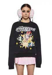 [Dolls Kill x The Powerpuff Girls] Crimefighting Cuties Sweatshirt